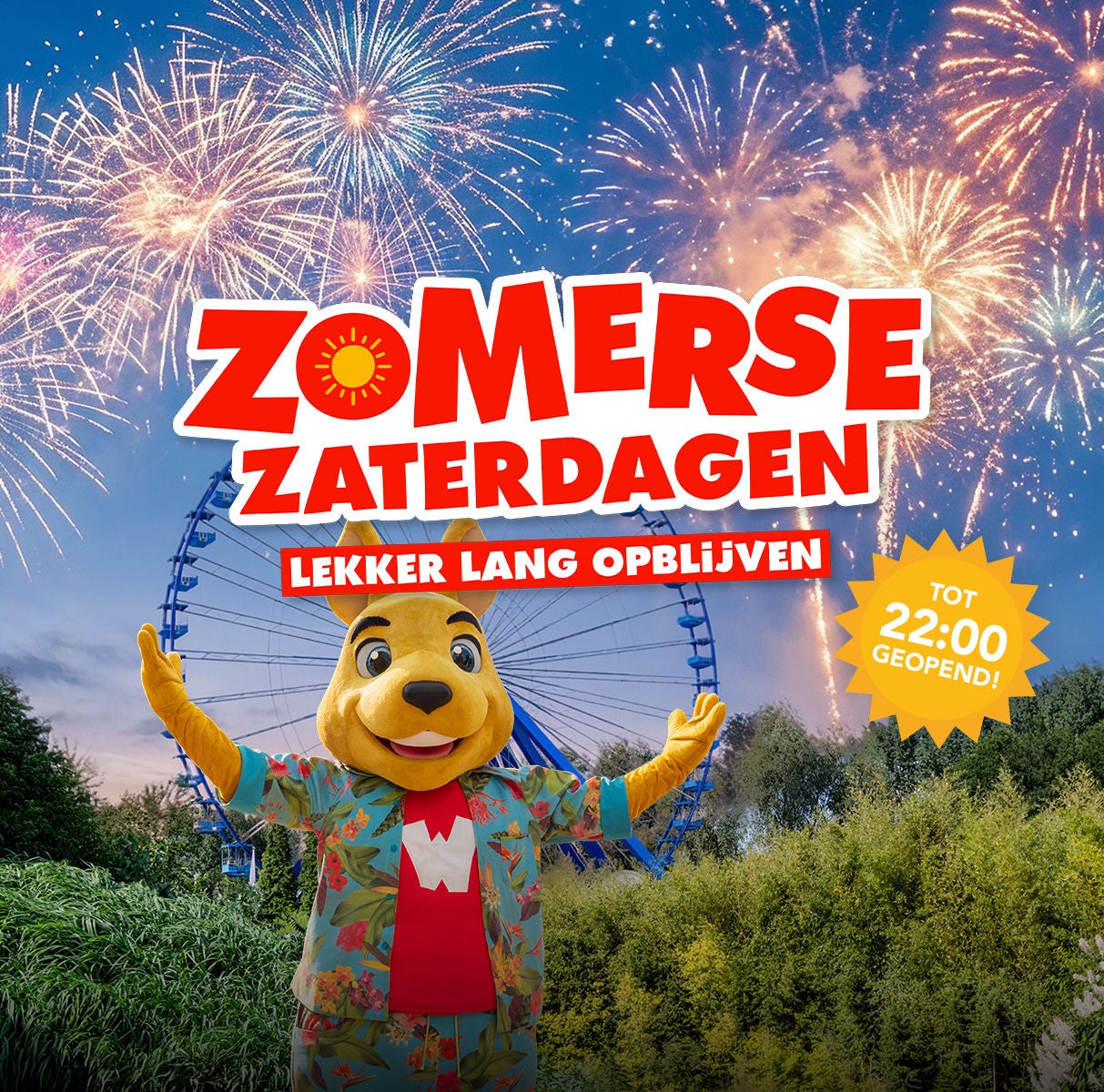 Vier de zomer in Walibi tijdens de Zomerse Zaterdagen